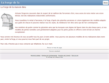 Tablet Screenshot of laforgedelamaisondieu.com